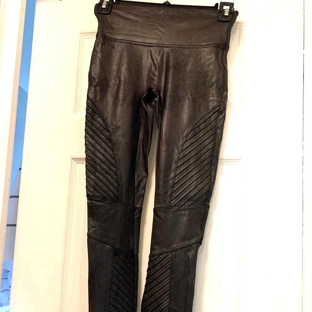 SPANX faux leather MOTO leggings